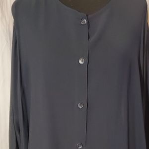 Really Nice Sheer Over  Shirt, XXL, Navy